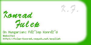 konrad fulep business card